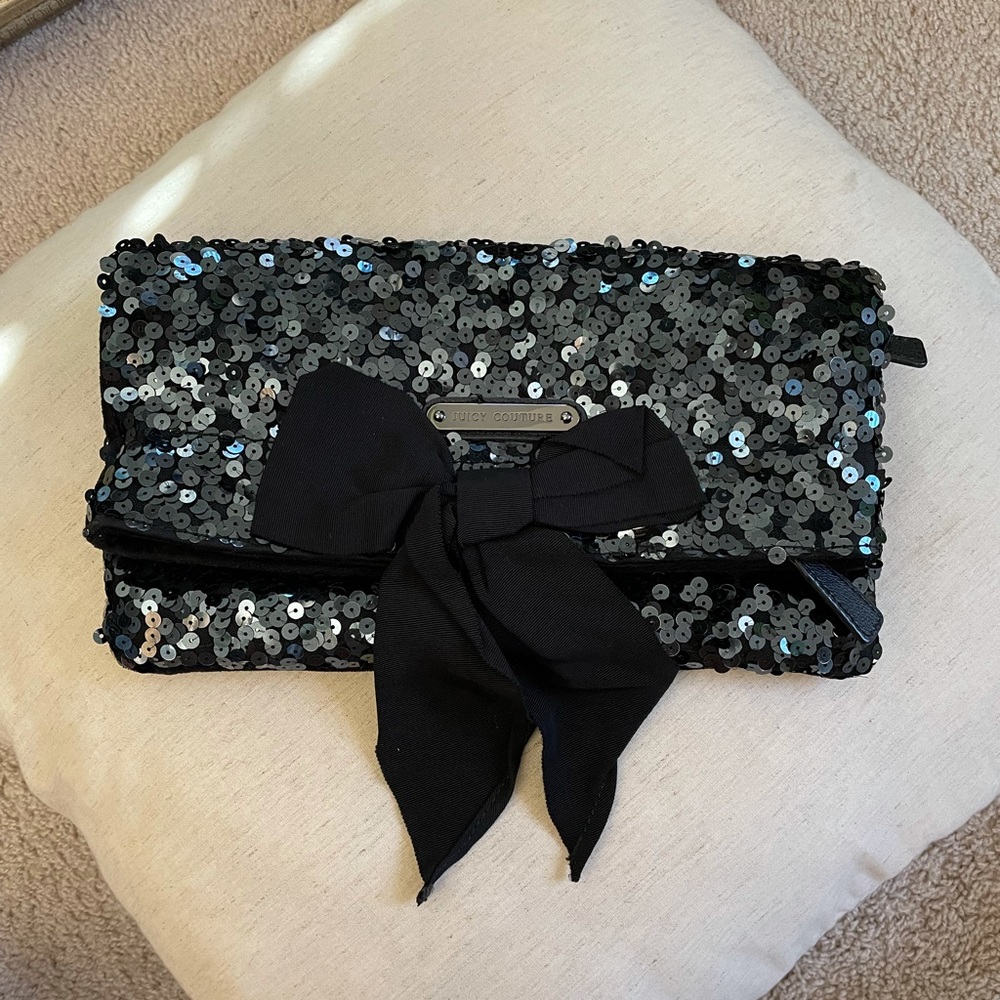 Juicy Couture sequin clutch